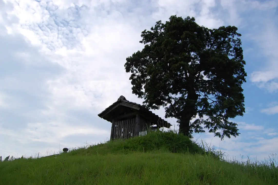 初夏　里山の地蔵.JPG