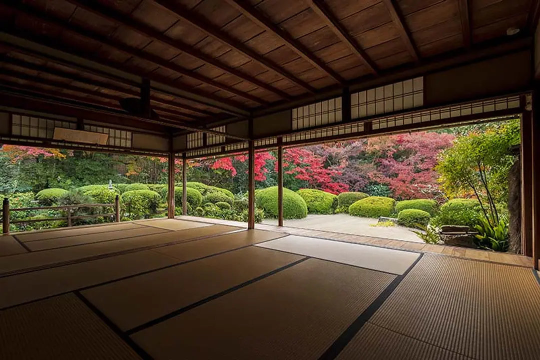 【詩仙堂（丈山寺）】紅葉