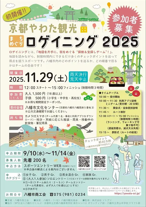 京都やわた観光ロゲイニング2025