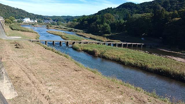 広河原付近の沈下橋