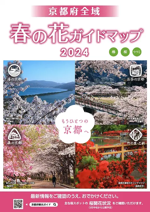 京都府全域　春の花ガイドマップ2024